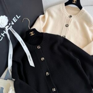 Letter Button Cashmere Knit Cardigan (C Style)