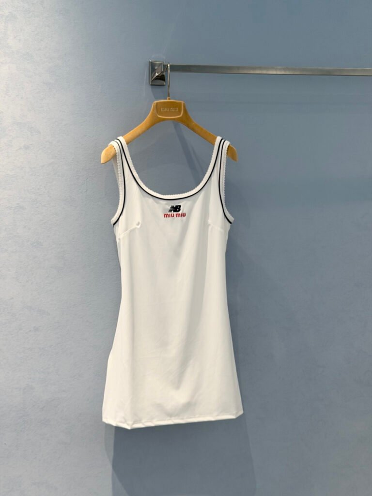 Contrast Trim Sleeveless Mini Tennis Dress (M Style)