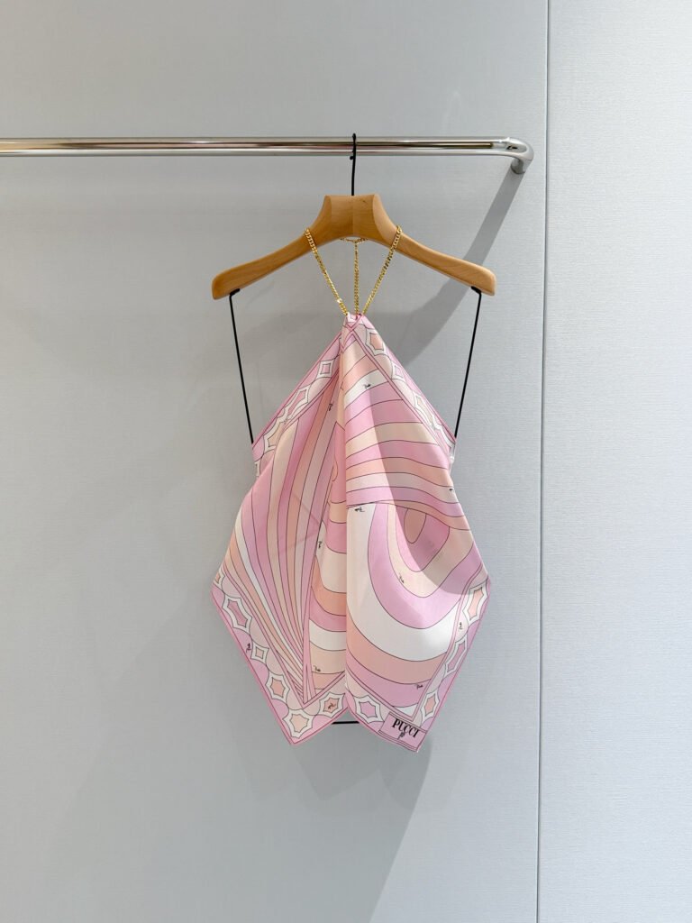 Silk Chain Link Neck Bandeau Top (P Style)