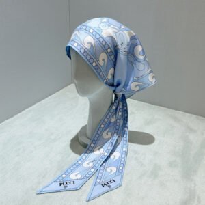 Multi-Wear Silk Triangle Headscarf Bandeau Top (P Style)