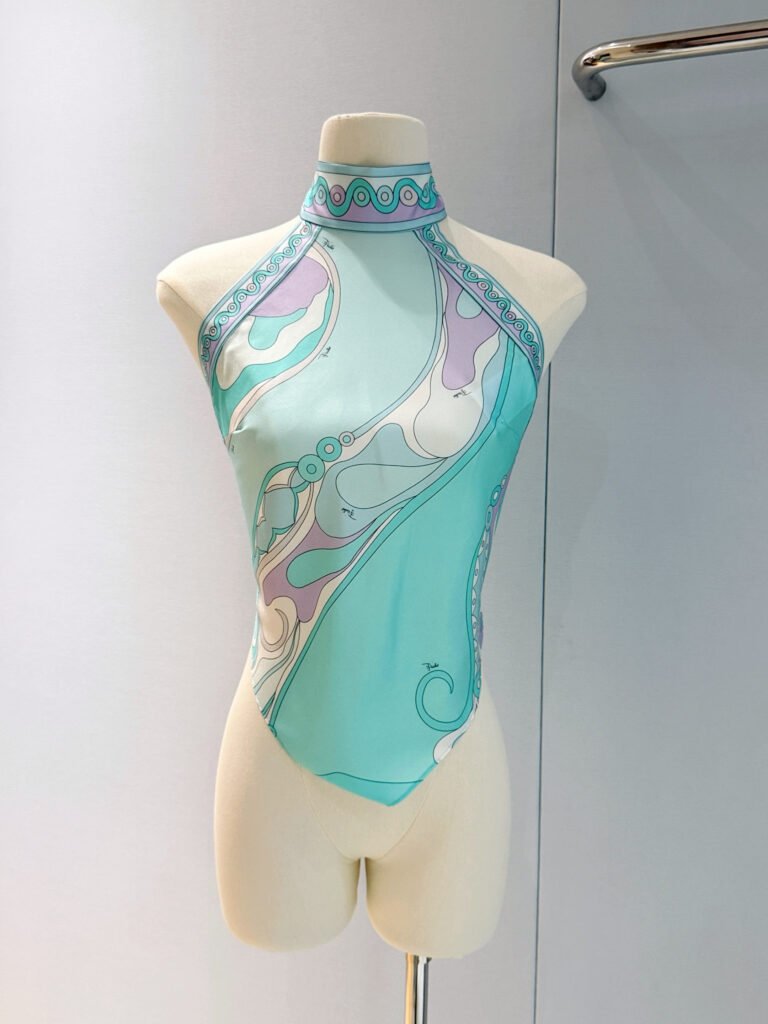 Classic Silk Halter Neck Bandeau Top (P Style)